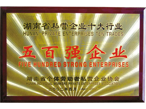 湖南省私營(yíng)五百強(qiáng)企業(yè)